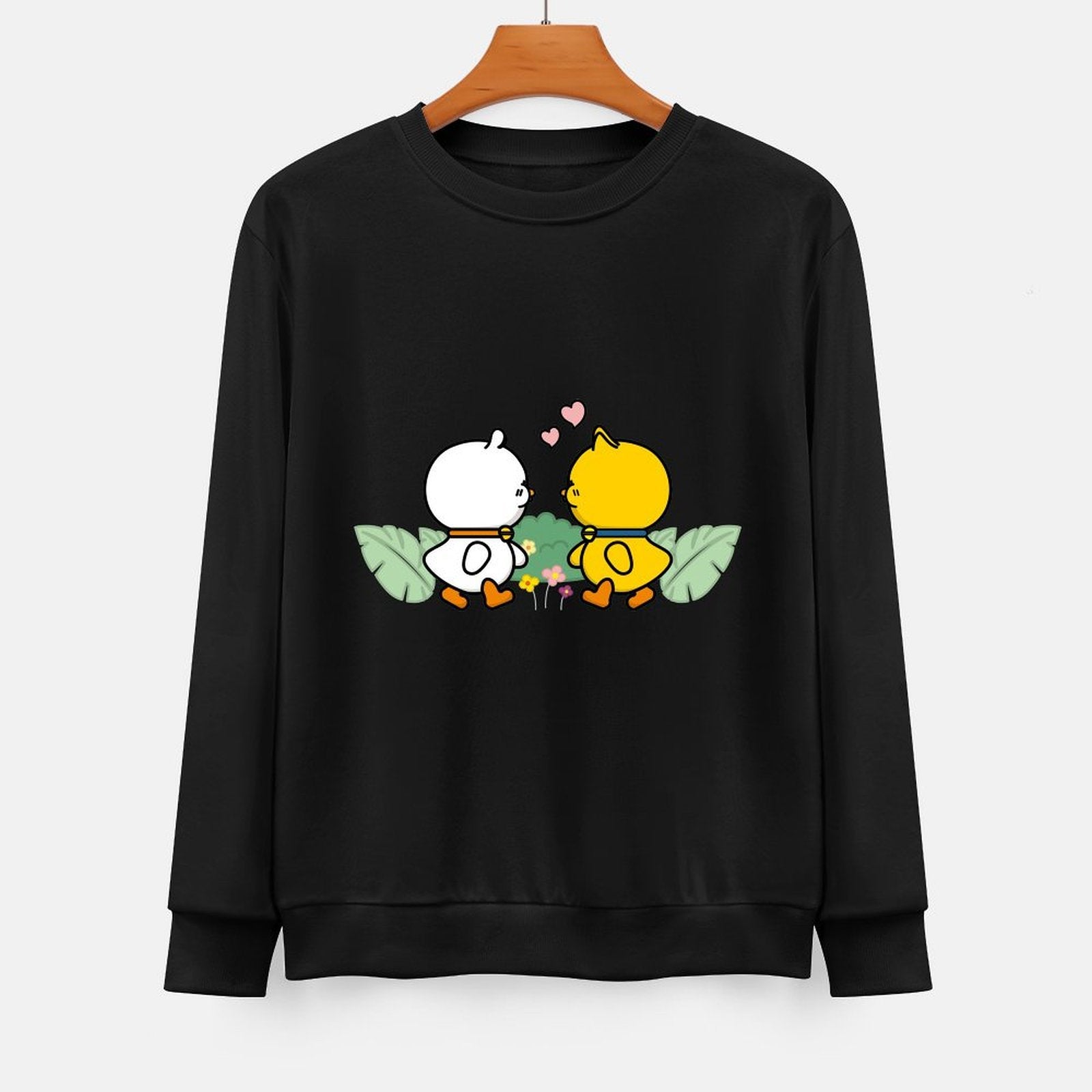 Front Patterned Long Sleeve TopLogo-Ready Midweight